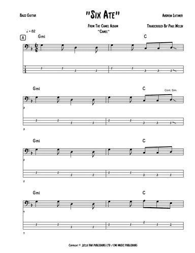 Six Ate (arr. Accubass)