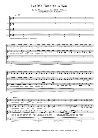 Let Me Entertain You (arr. Froukje de Kanter)