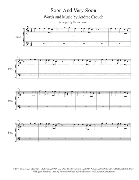 Soon And Very Soon (arr. Kevin Busse)