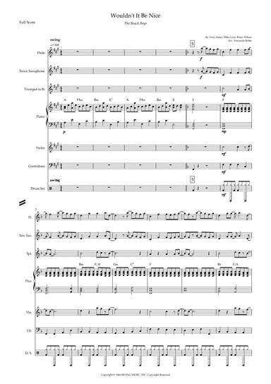 Wouldn't It Be Nice (arr. Fernando Britto)