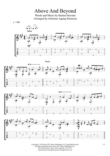 Above And Beyond (arr. Antonius Agung Setiawan)