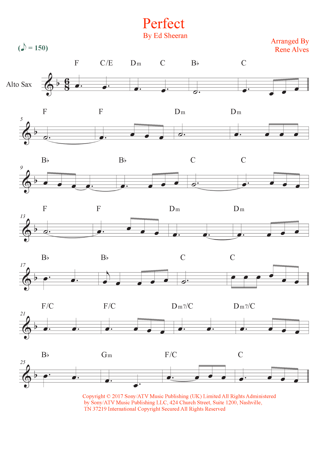 Perfect (arr. Rene Alves)