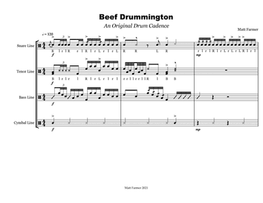 Beef Drummington Drumline Cadence