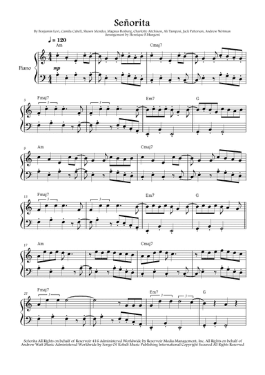 Senorita (arr. Henrique F Mangoni)
