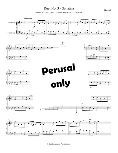 “Duet No. 3 - Sonatina” from EIGHT DUETS ADAPTED FOR HORN AND TROMBONE (arr. Brian Harris)