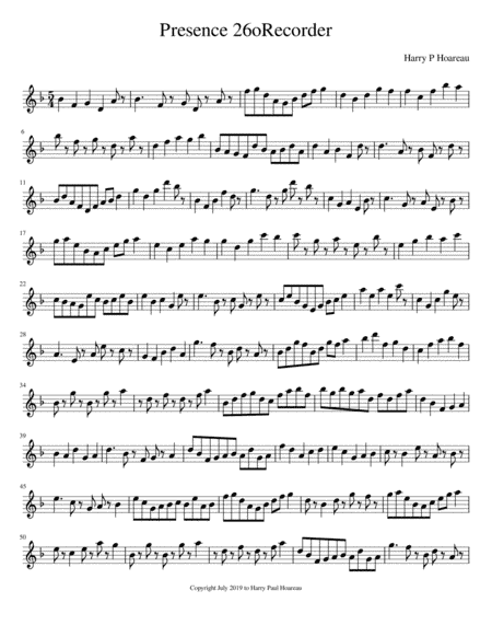 Presence_26o Tenor Recorder