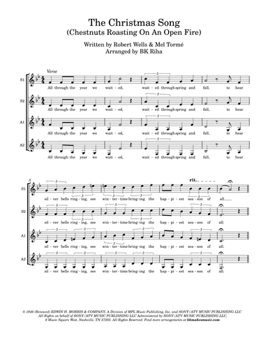 The Christmas Song (chestnuts Roasting On An Open Fire) (arr. BK Riha)
