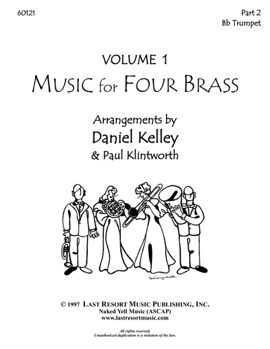 Music for Four Brass - Volume 1 - Part 2 Trumpet in Bb 60121 (arr. Daniel Kelley)