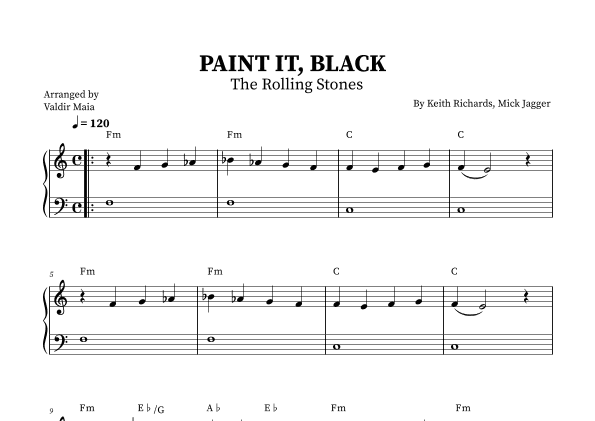 Paint It, Black (arr. Valdir Maia)
