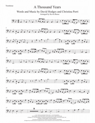 A Thousand Years (arr. Kevin Busse)
