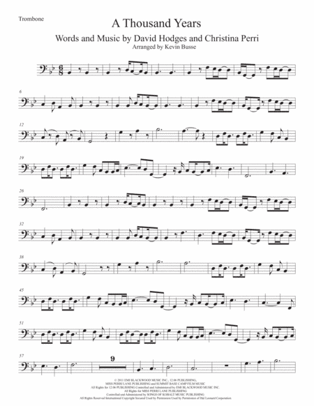 A Thousand Years (arr. Kevin Busse)