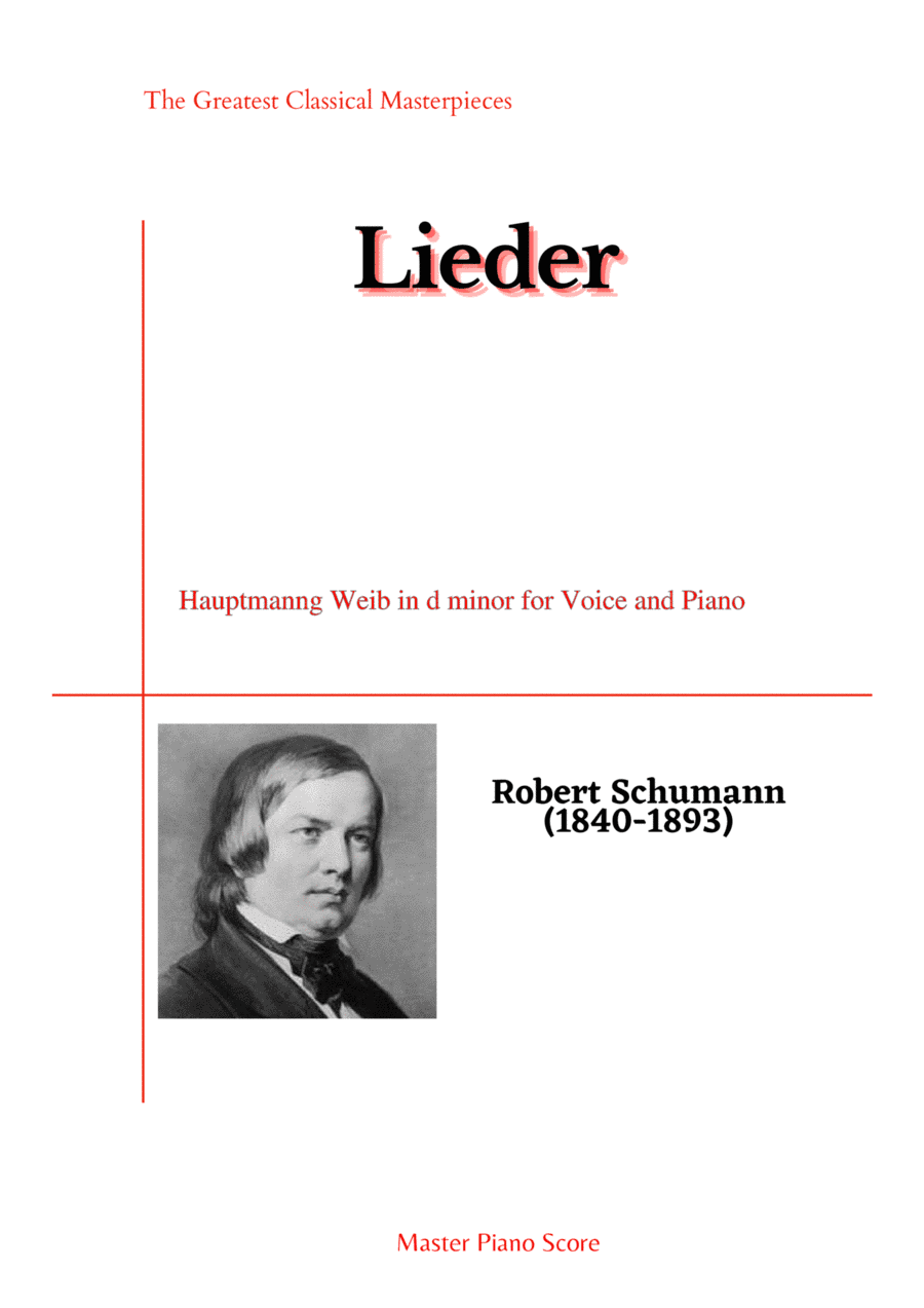 Schumann-Hauptmanng Weib in d minor for Voice and Piano (arr. MPS)