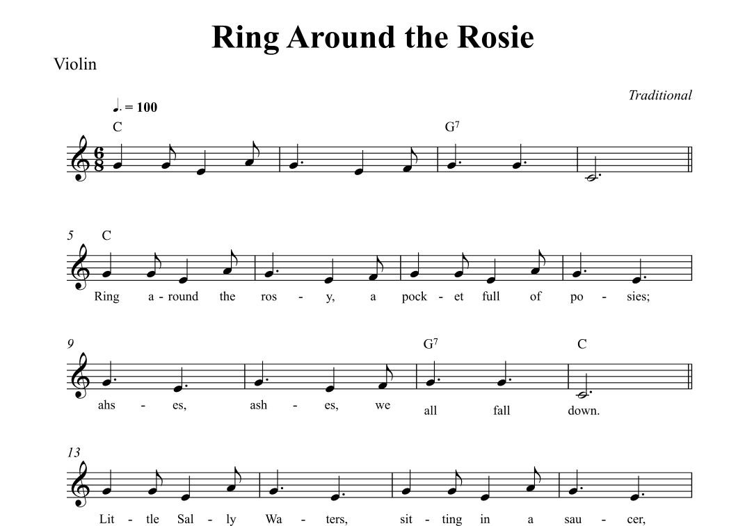 Ring Around the Rosie (arr. Wesley S. SIlva)