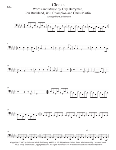 Clocks (arr. Kevin Busse)
