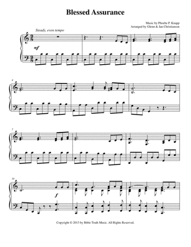 Blessed Assurance (arr. Glenn & Jan Christianson)