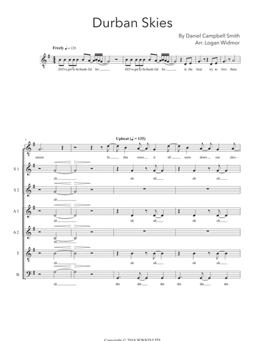 Durban Skies (arr. Logan Widmor)