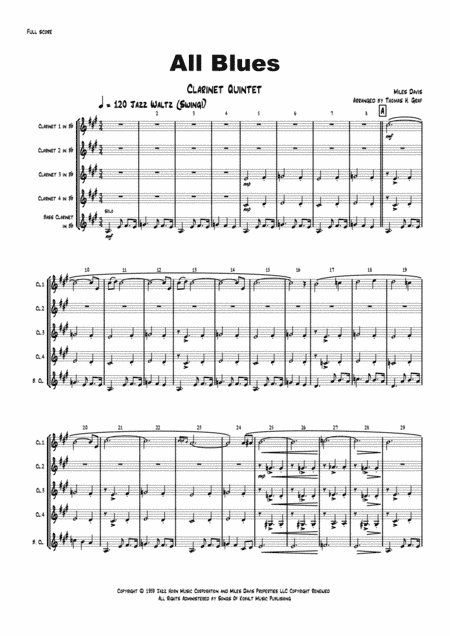 All Blues (arr. Thomas H. Graf)