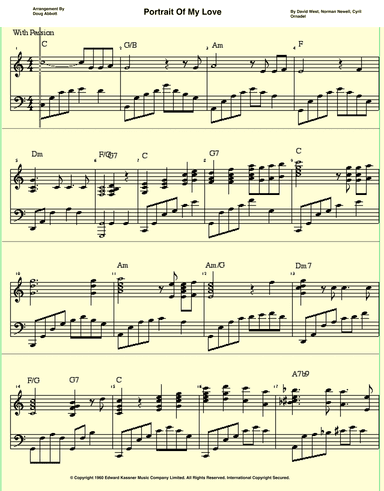 Portrait Of My Love (arr. Doug Abbott)