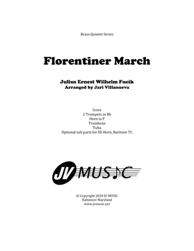Florentiner March for Brass Quintet (arr. Jari Villanueva)