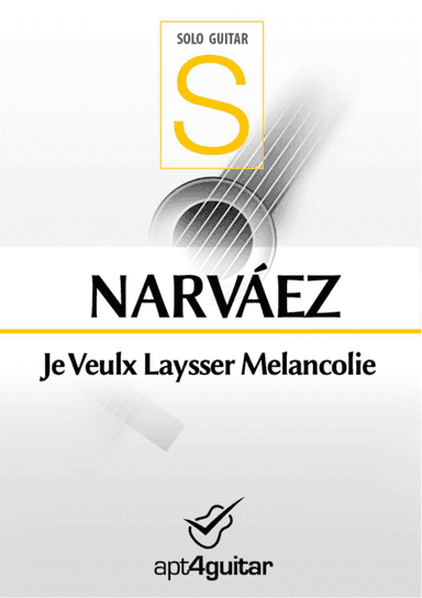 Je Veulx Laysser Melancolie (arr. Roberto García)