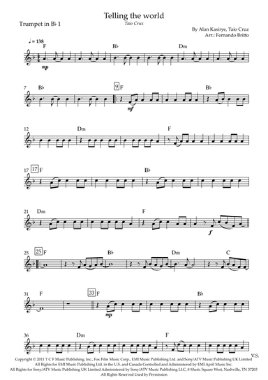 Telling The World (arr. Fernando Britto)