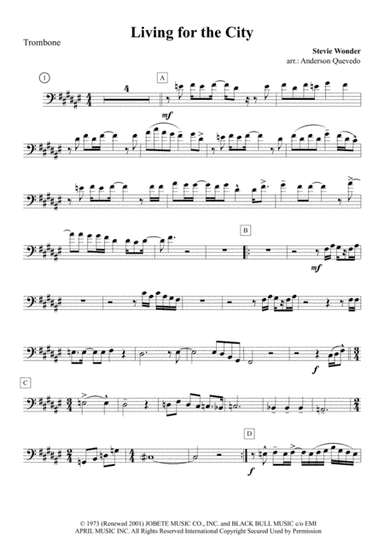 Living For The City (arr. Anderson Quevedo)