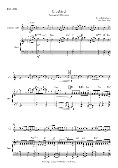 Ikimono Gakari's Blue Bird (arr. Fabio Britto)