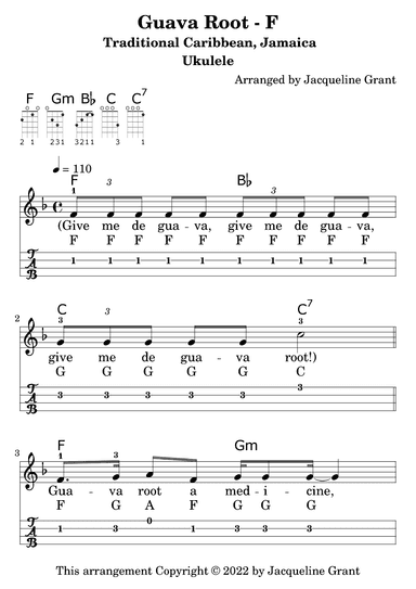 Guava Root (arr. Jacqueline Grant)