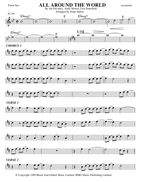 All Around The World (arr. Jorge Juárez)