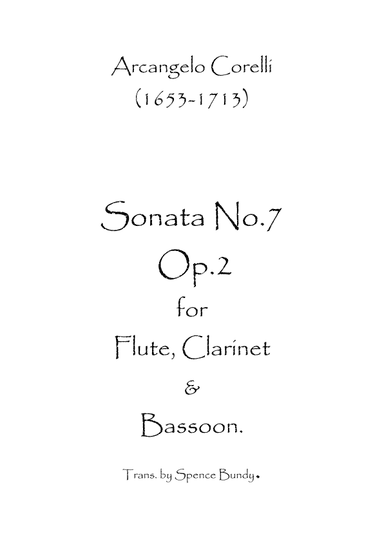 Sonata No.7 Op.2 (arr. Spence Bundy)