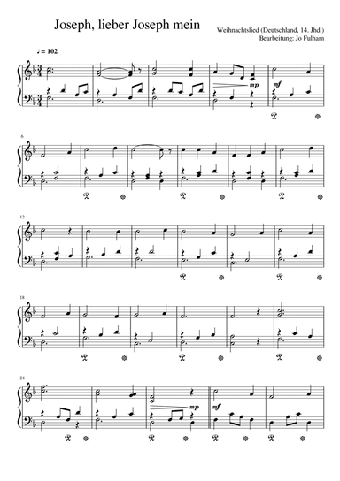 Joseph, lieber Joseph mein (arr. Jo Fulham)
