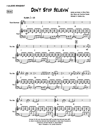 Don't Stop Believin' (arr. Andrew Will)