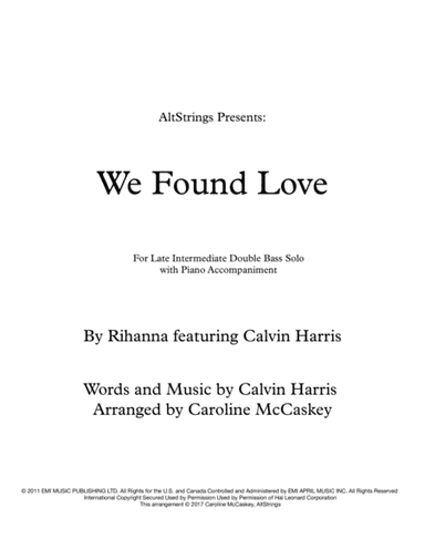 We Found Love (arr. Caroline McCaskey)