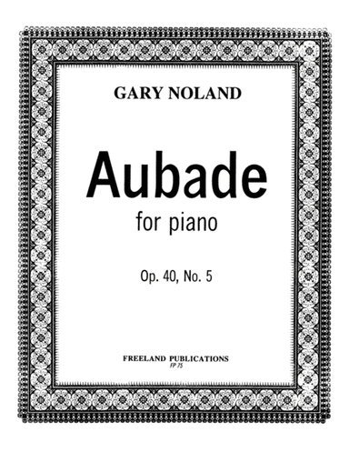 "Aubade" for piano Op. 40, No. 5