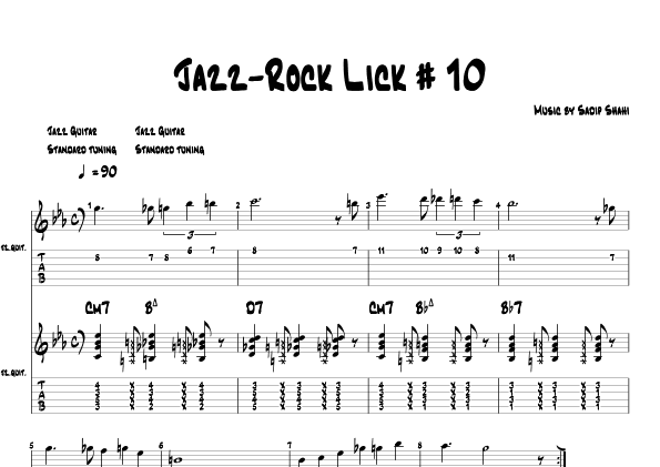 Jazz-Rock Lick # 10