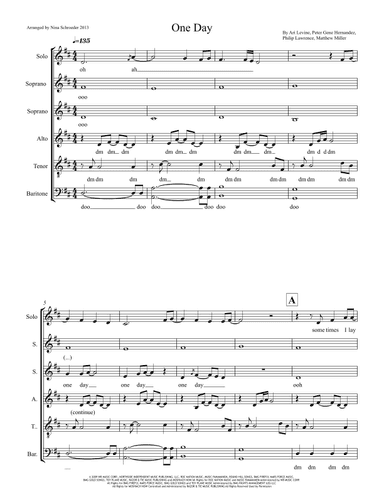One Day (arr. Nina Schroeder)