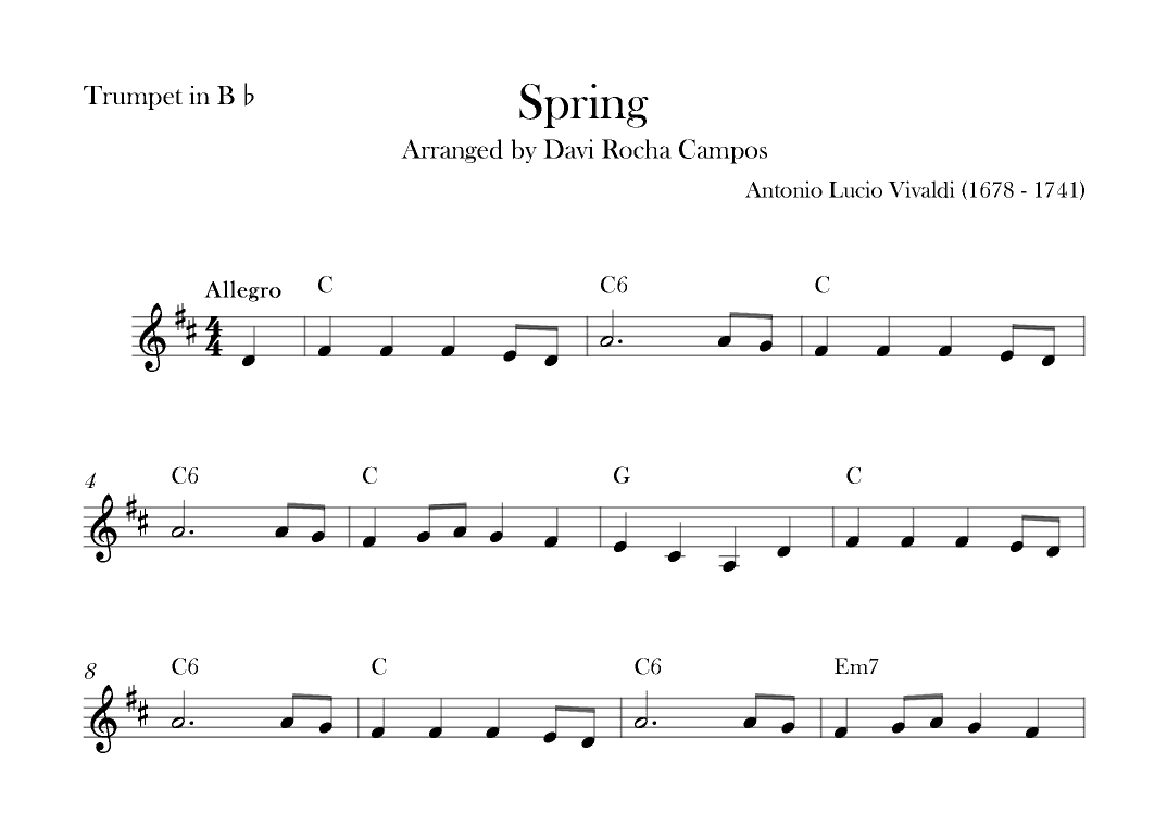 Spring (arr. Davi Rocha Campos)