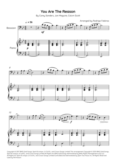 You Are The Reason (arr. Rodrigo Faleiros)