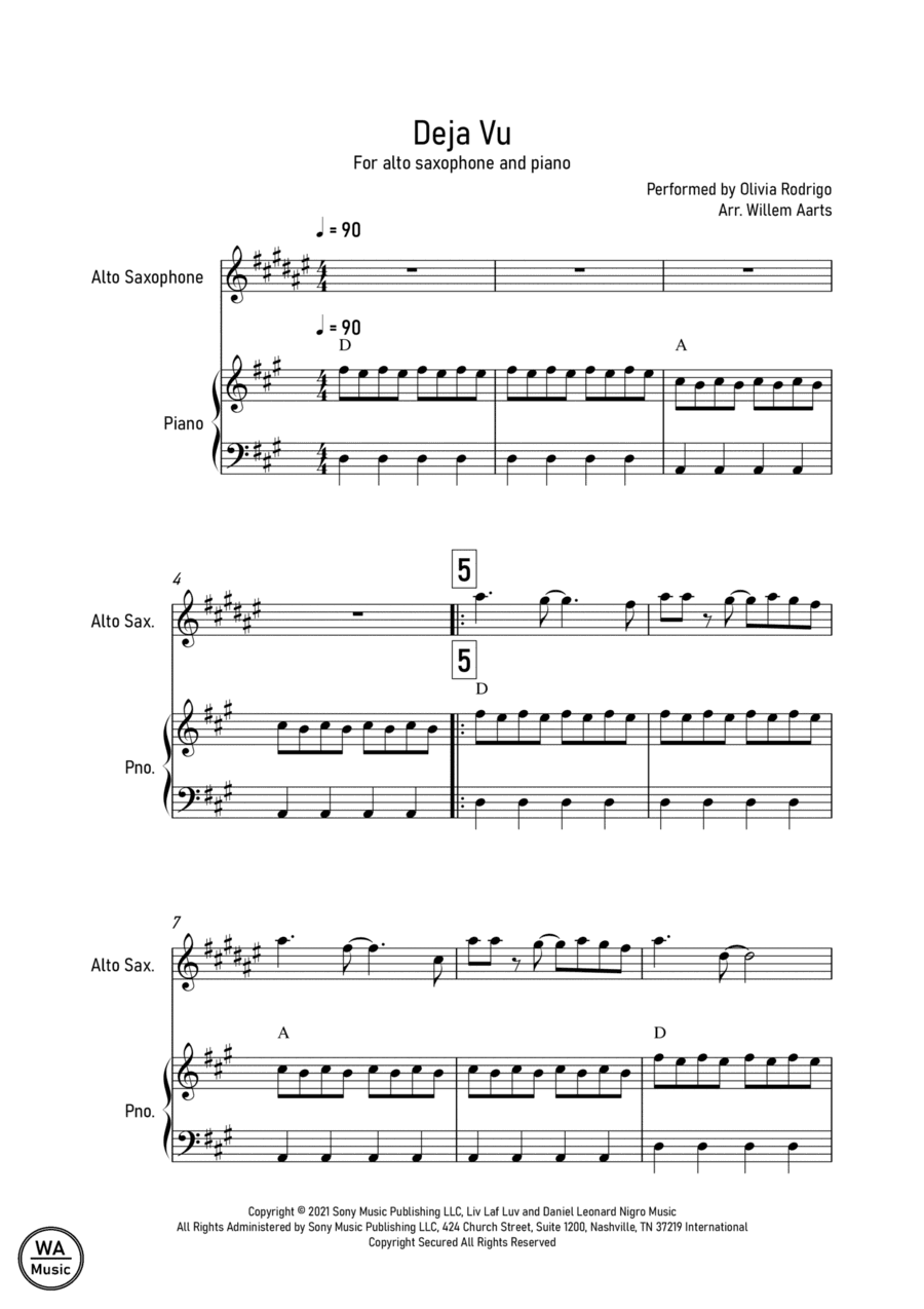 Deja Vu (arr. Willem Aarts)