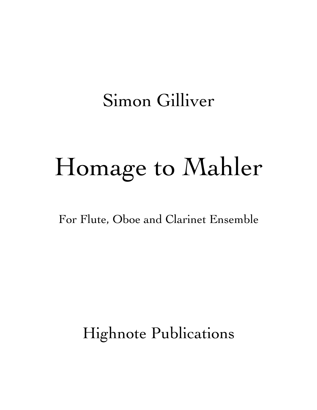 Homage to Mahler