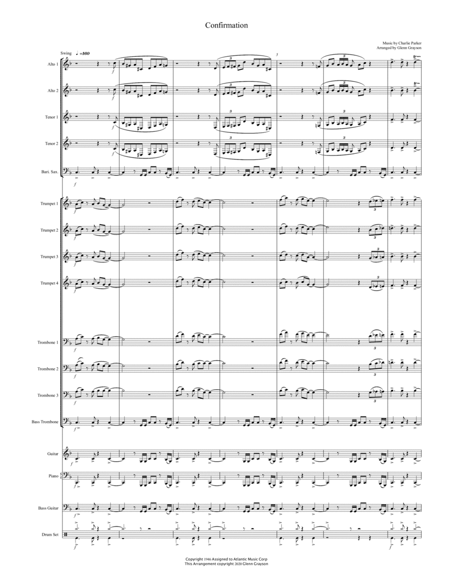 Confirmation (arr. Glenn Grayson)