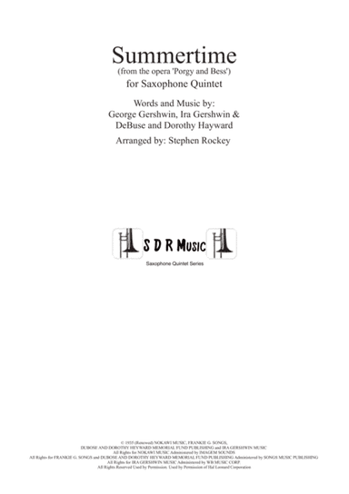 Summertime (arr. Stephen Rockey)