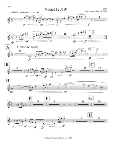 Nonet (2019) oboe part