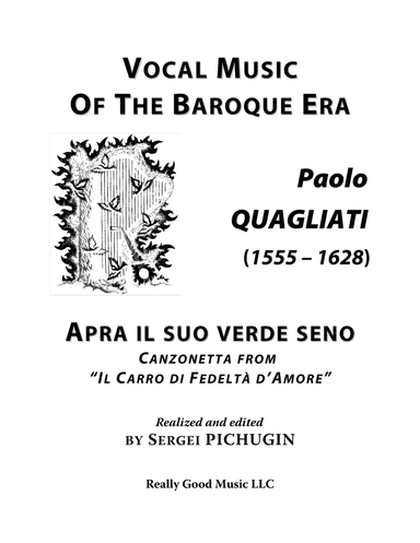 QUAGLIATI Paolo: Apra il suo verde seno, a villanella from the madrigal comedy Il Carro di Fedeltà (arr. Sergei PICHUGIN)