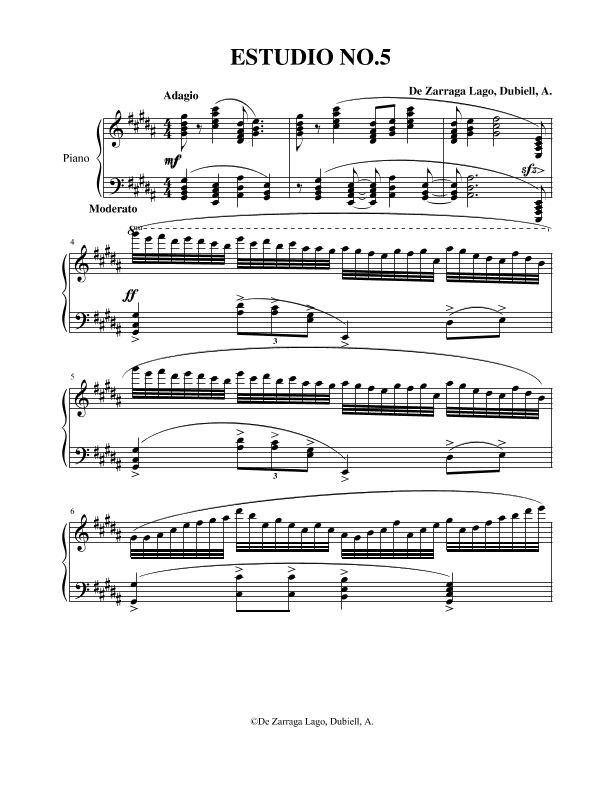 Ten Etudes No.5