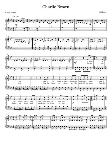 Charlie Brown (arr. Coldplay)