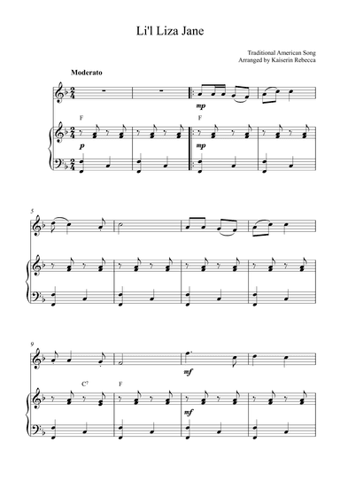 Li'l Liza Jane (arr. Kaiserin Rebecca)