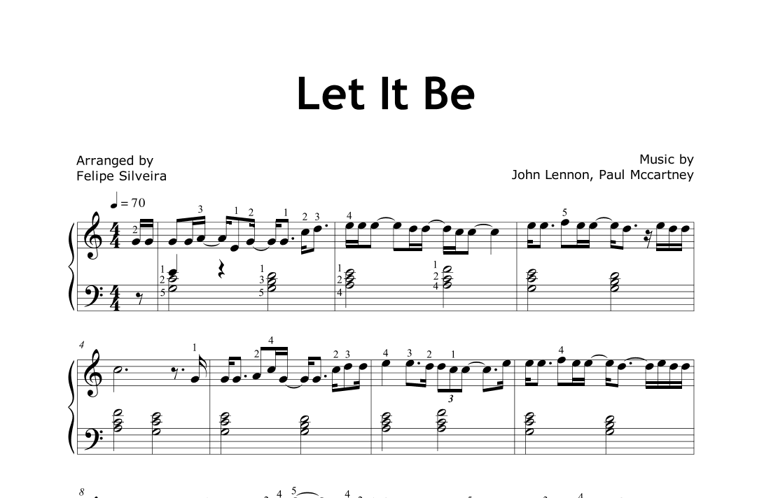 Let It Be (arr. Felipe Silveira)