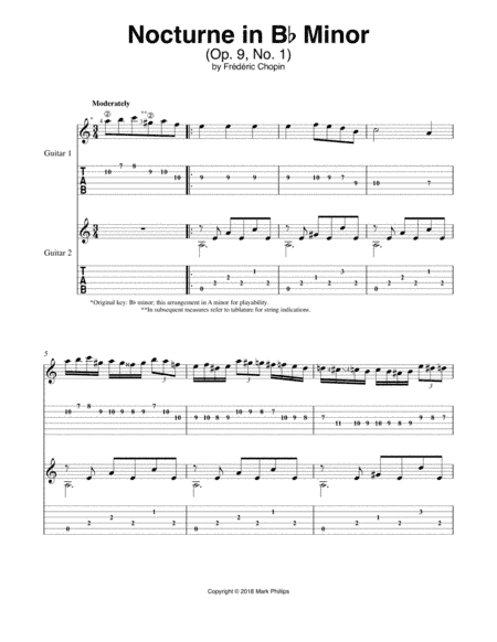 Nocturne in B-flat Minor (Op. 9, No. 1) (arr. Mark Phillips)