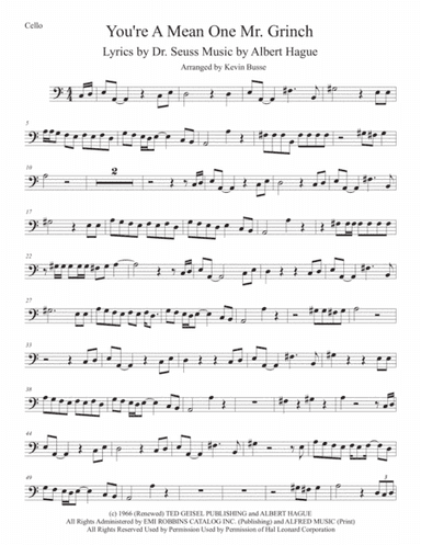 You're A Mean One, Mr. Grinch (arr. Kevin Busse)